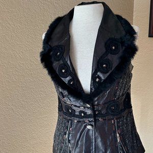 Love Token Embellished Vest  Size Small